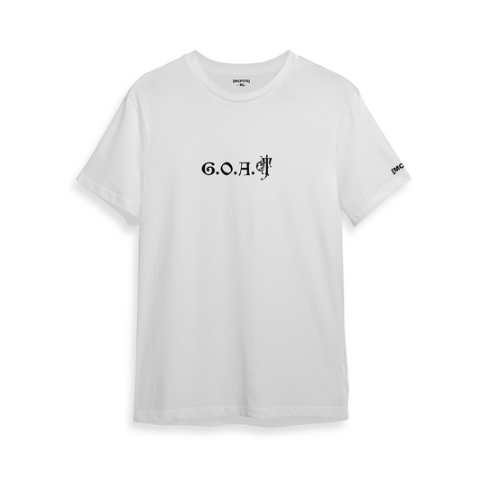 GOD OVER ALL THINGS "G.O.A.T" - TEE (WHITE)