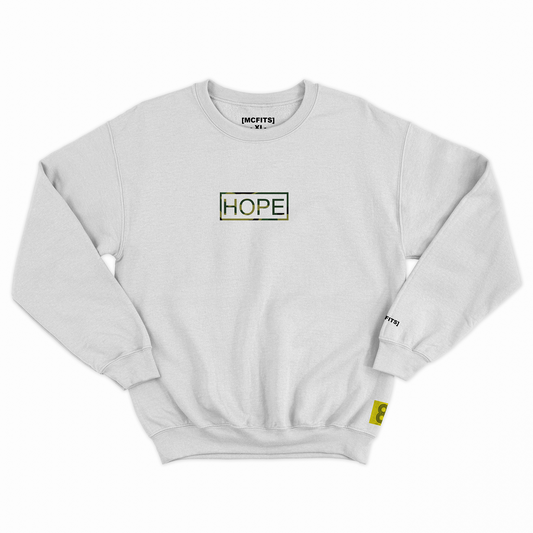 HOPE SWEATSHIRT (WHITE) - CAMOU