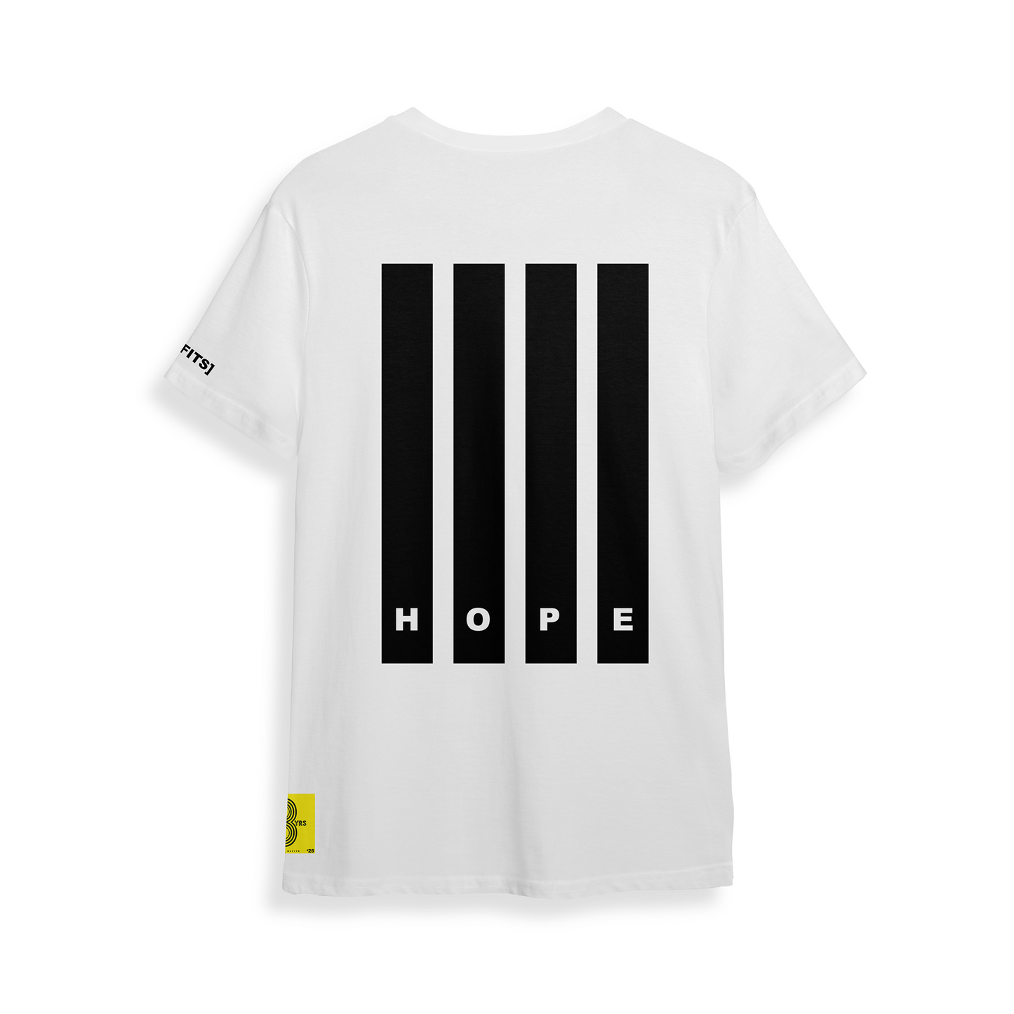 HOPE T - SHIRT (WHITE) - BLACK