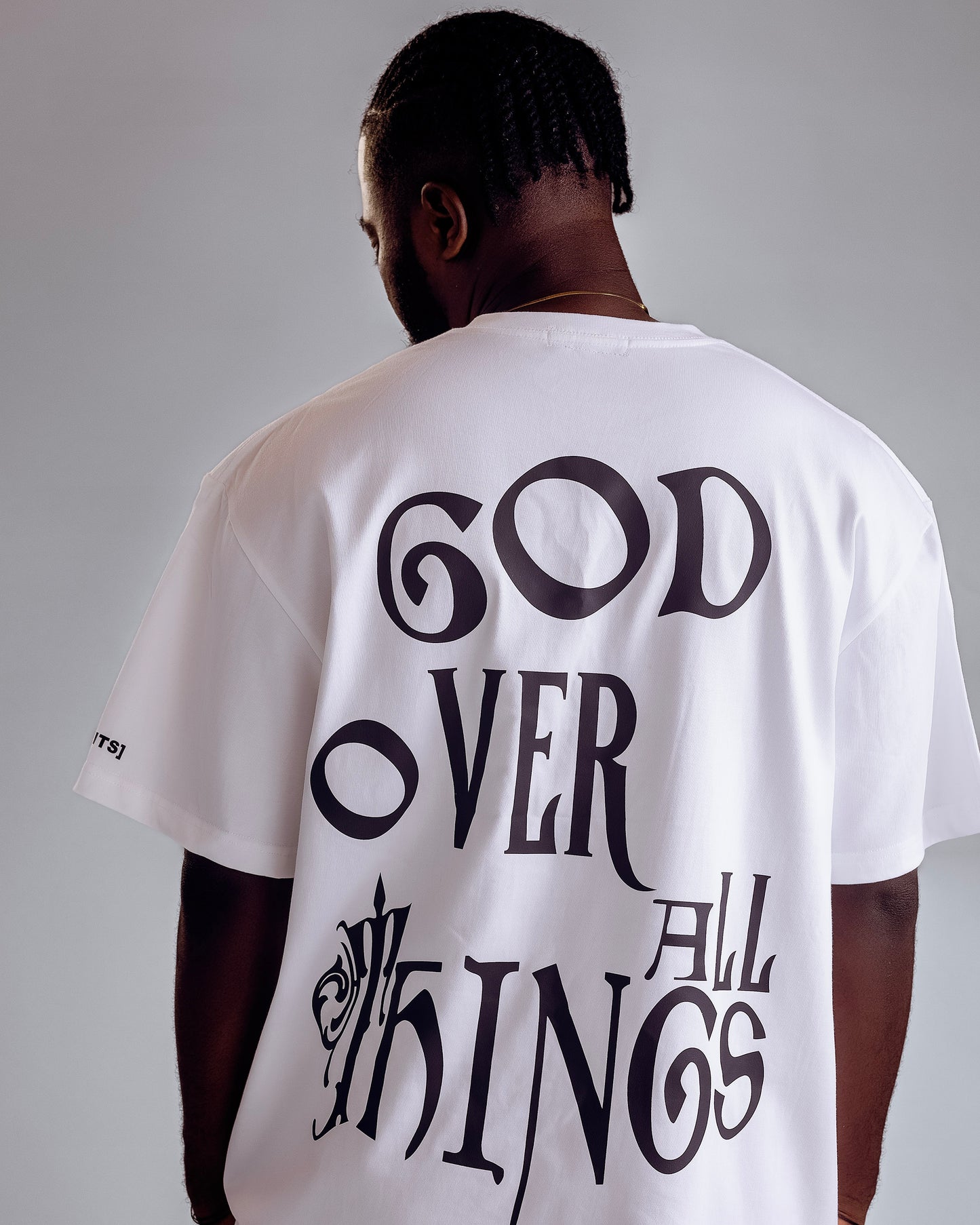 GOD OVER ALL THINGS "G.O.A.T" - TEE (WHITE)