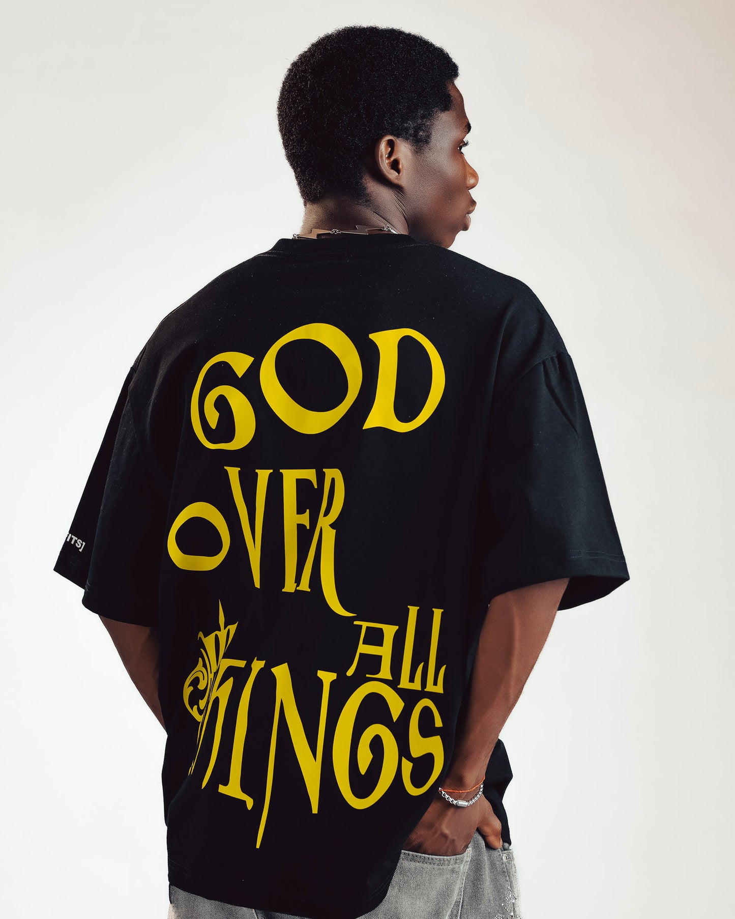 GOD OVER ALL THINGS "G.O.A.T" - TEE (BLACK)