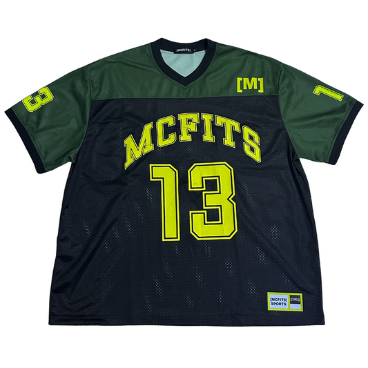 MCFITS BOXY JERSEY (ARMY GREEN AND BLACK)