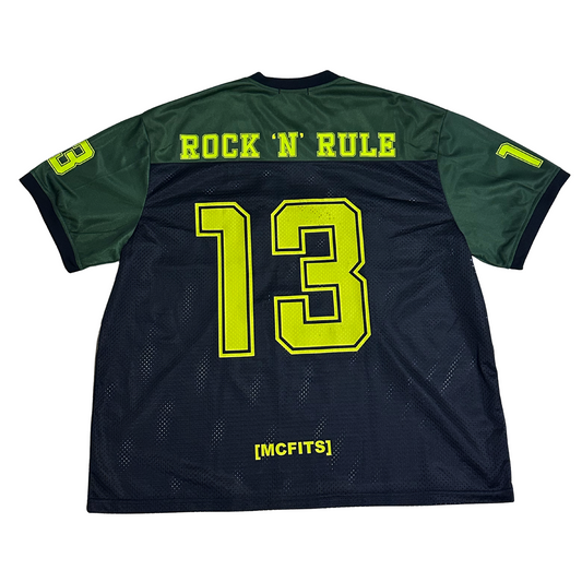 MCFITS BOXY JERSEY (ARMY GREEN AND BLACK)