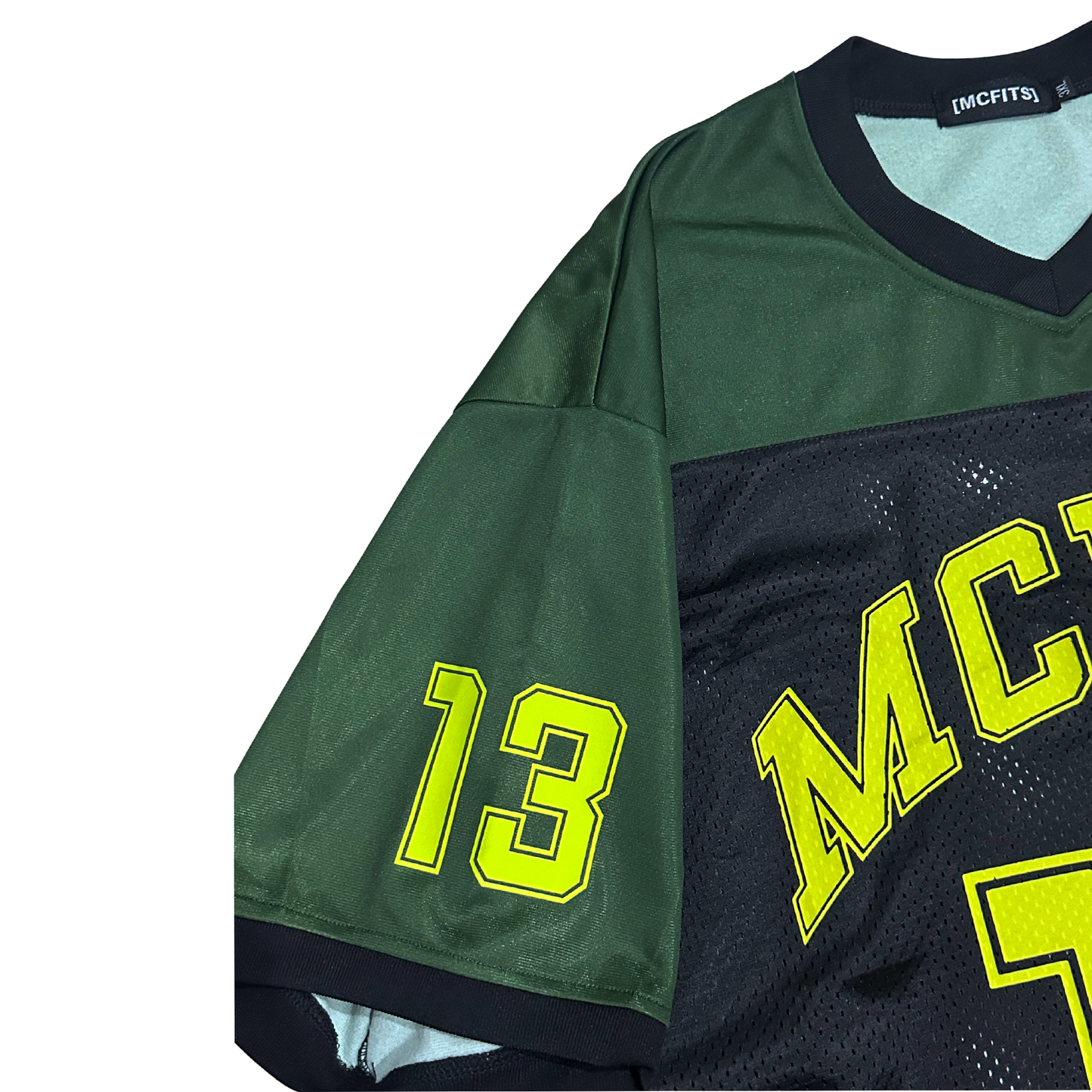 MCFITS BOXY JERSEY (ARMY GREEN AND BLACK)