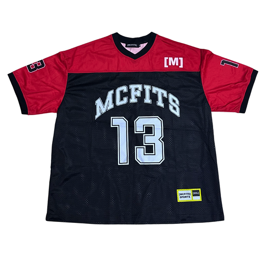 MCFITS BOXY JERSEY (RED AND BLACK)
