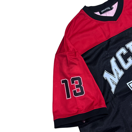 MCFITS BOXY JERSEY (RED AND BLACK)