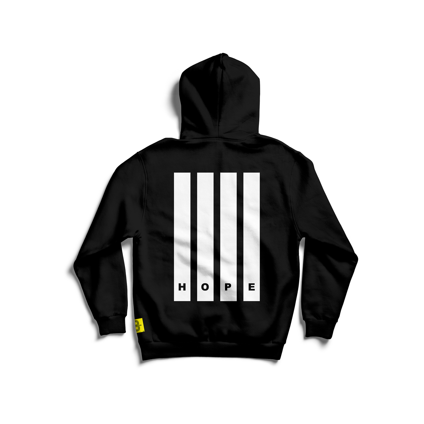 HOPE HOODIE (BLACK) - WHITE