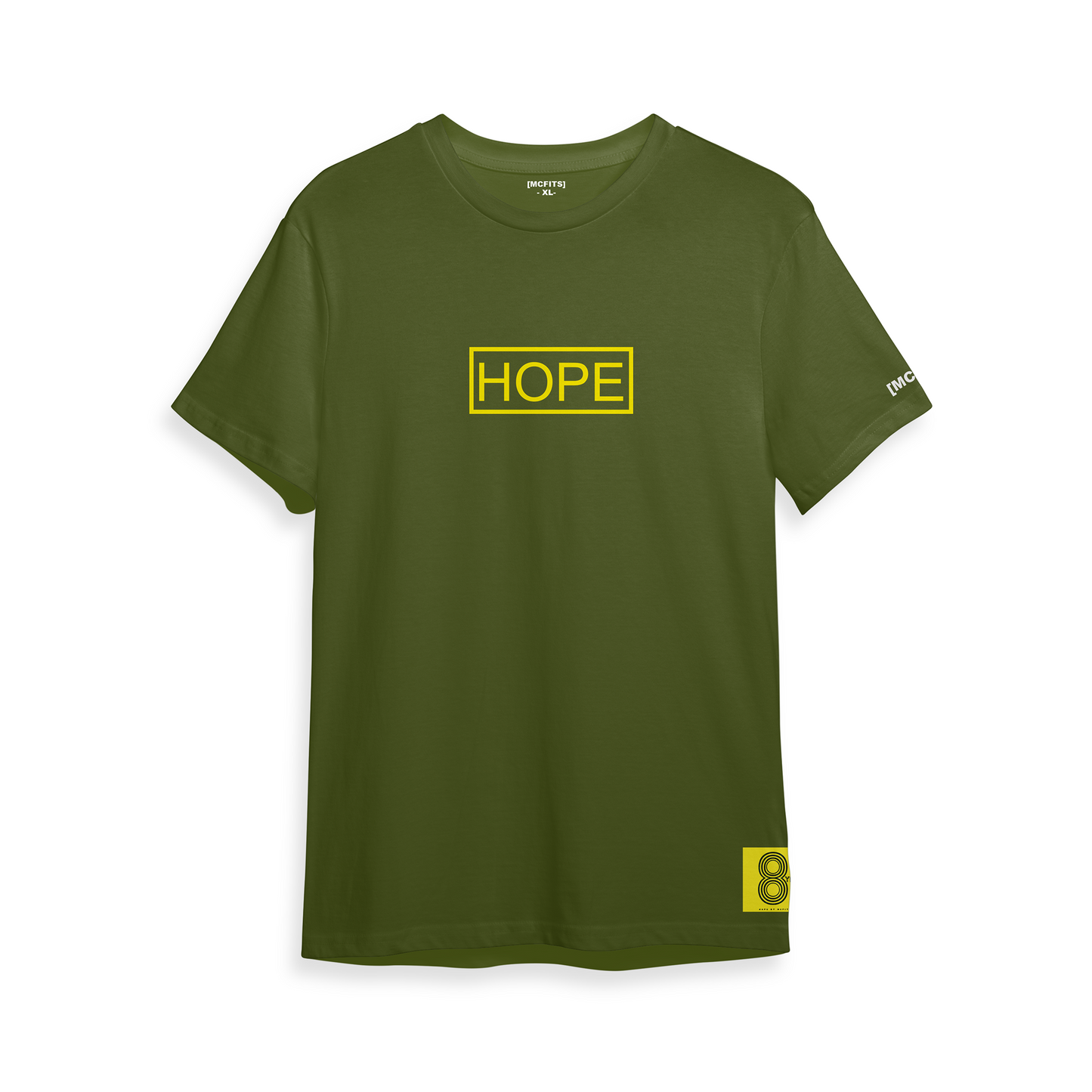 HOPE T - SHIRT (ARMY GREEN) - YELLOW
