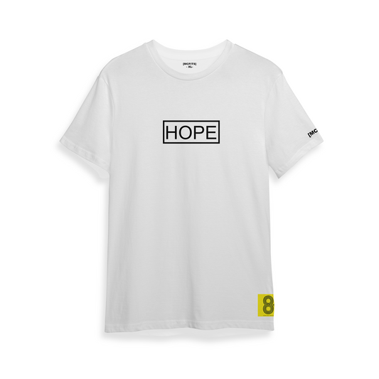 HOPE T - SHIRT (WHITE) - BLACK